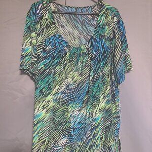 NWOT Multi colord top size 4X